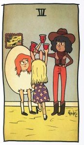 Three of Cups - Tarot of the Unknown 