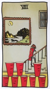 Eight of Cups - Tarot of the Unknown 