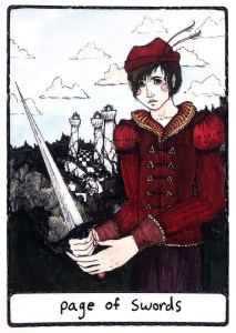 Page of Swords - Efflorescent Tarot (Color Edition)