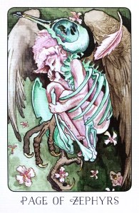Page of Zephyrs (aka Page of Swords) - Stolen Child Tarot