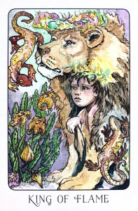 King of Flame - King of Wands - Stolen Child Tarot