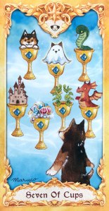 Maruco Animal Tarot - Seven of Cups