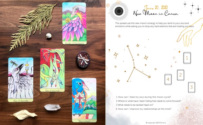 New Moon in Cancer 2020 Tarot Spread