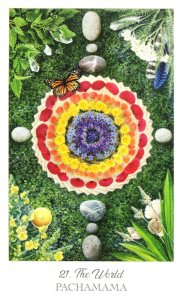 Herbcrafter's Tarot - The World - Pachamama