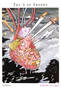 Next World Tarot - Three of Swords