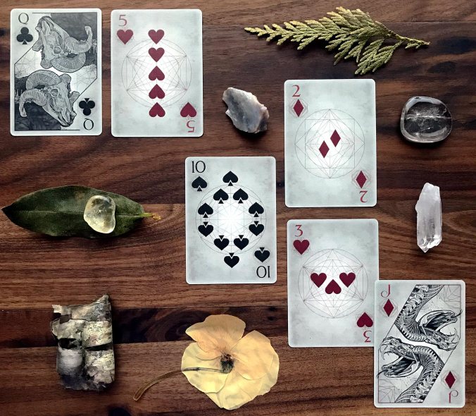 Bones Playing Cards Dust Edition by Brain Vessel