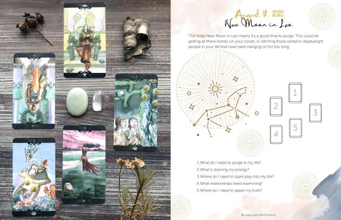 New Moon in Leo Tarot Spread - Tarot of the Dream Enchantress