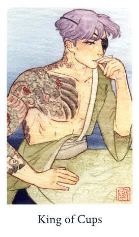 Botan Tarot - King of Cups