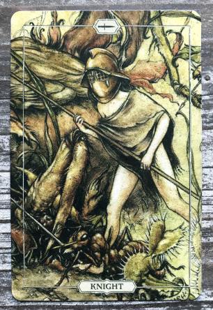 Hush Tarot - Knight of Swords