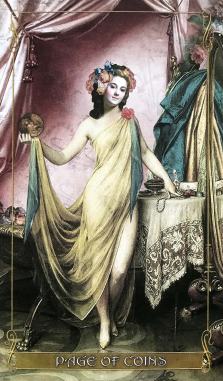 Madam Lydia Wilhelmina's Tarot - Page of Coins