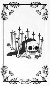 SkeleTarot - Nine of Swords
