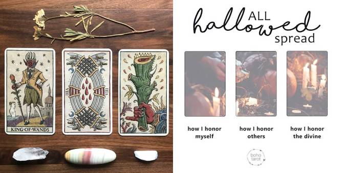 Boho Tarot's All Hallowed Spread - Trionfi Della Luna