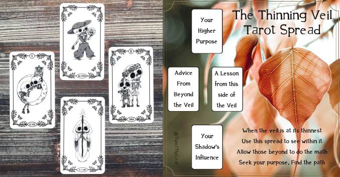 Thinning Veil Tarot Spread - SkeleTarot