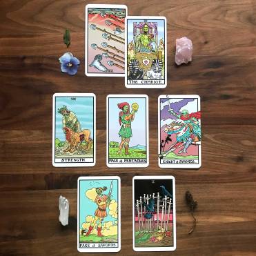 Dead Waite Tarot - Witch's New Year Spread