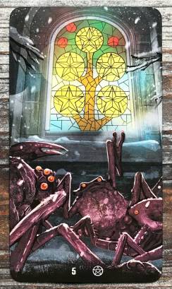 Tarot of Haunted House - Five of Pentacles