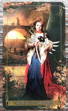Madam Lydia Wilhelmina's Tarot - Seven of Swords