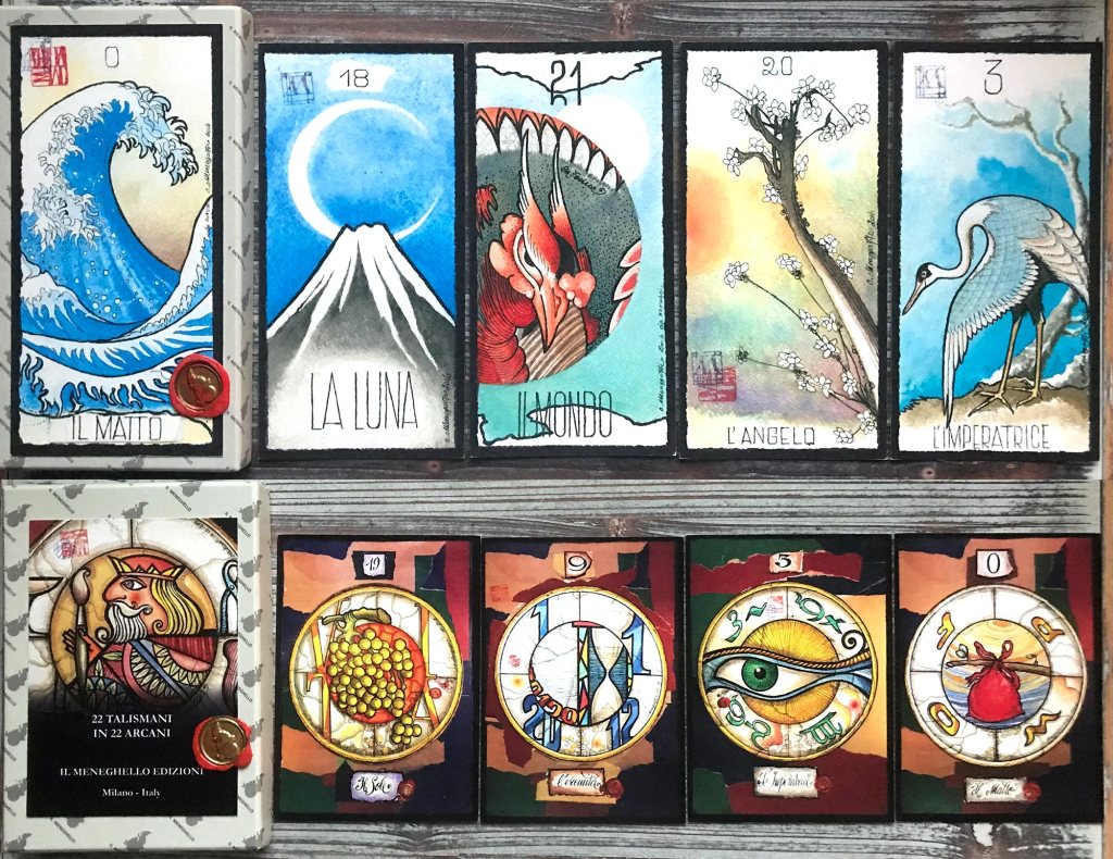 Hokusai Tarot and 22 Talismani in 22 Arcani Tarot
