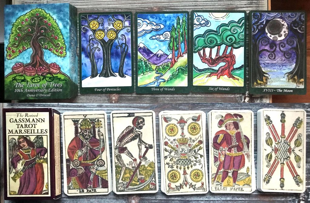 Tarot of Trees and The Revived Gassmann Tarot Marseilles