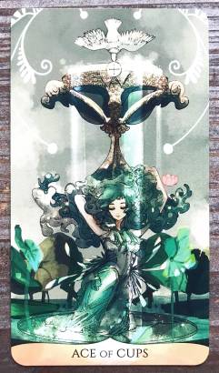 Traditional Manga Tarot - Ace of Cups
