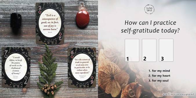 Edgar Allan Poe Playing Cards - Gratitude Tarot Spread