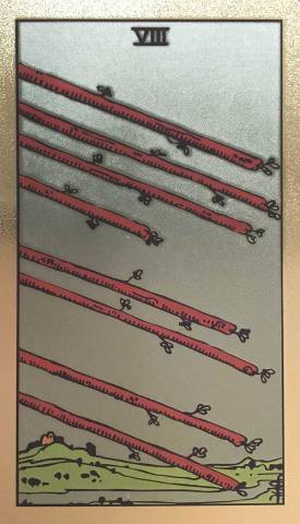 Neo Tarot Shadow Edition - Eight of Wands