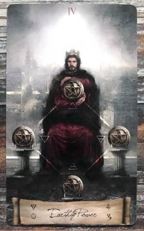 Heaven & Earth Tarot - Four of Pentacles