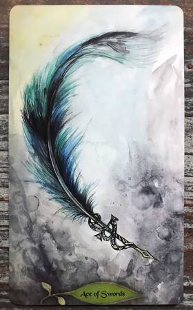 Bonestone & Earthflesh Tarot - Ace of Swords