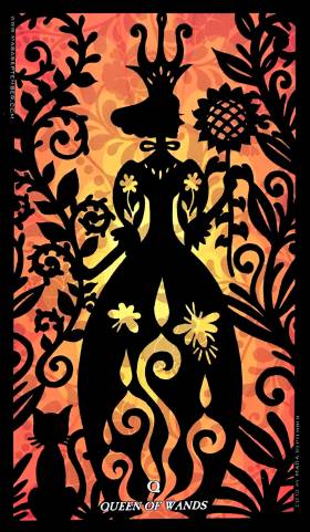 Silhouettes Tarot - Queen of Wands