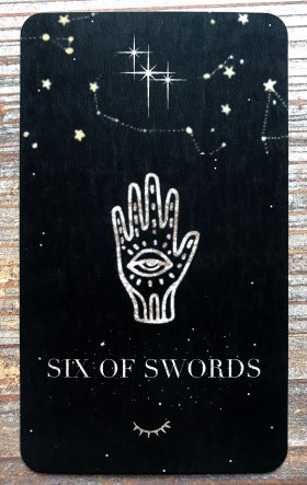 Moondust Tarot - Six of Swords