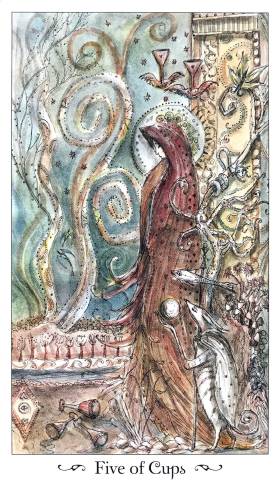 Paulina Tarot - Five of Cups