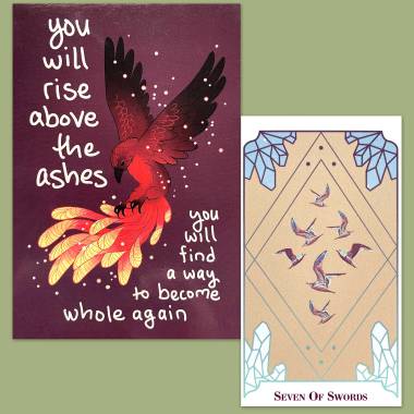 Lonely Ice Tarot and Thera-Pets Emotional Support Animal Cards