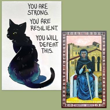Byzantine Tarot and Thera-Pets Emotional Support Animal Cards