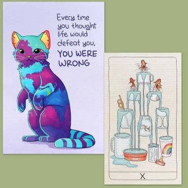 Fifth Spirit Tarot and Thera-Pets Emotional Support Animal Cards