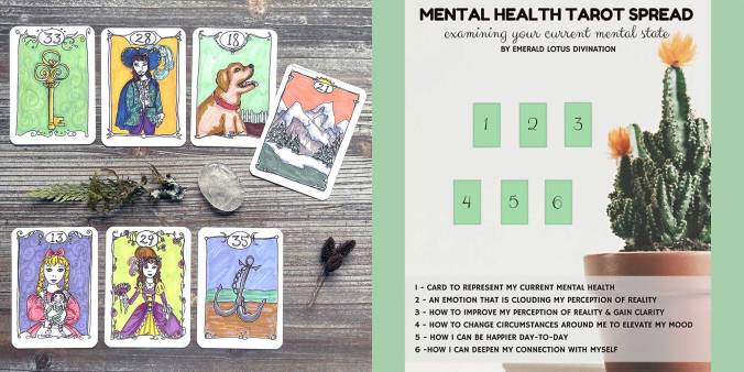 Mental Health Tarot Spread - Minute Lenormand