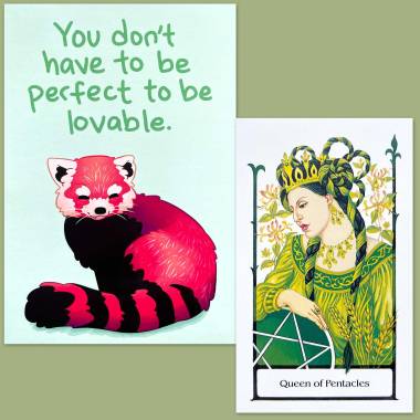 Tarot of the Old Path and Thera-Pets Emotional Support Cards