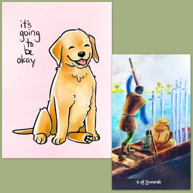 Waterfall Tarot and Thera-Pets Emotional Support Animal Cards