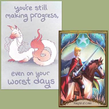 The Last Unicorn Tarot and Thera-Pets Emotional Support Animal Cards