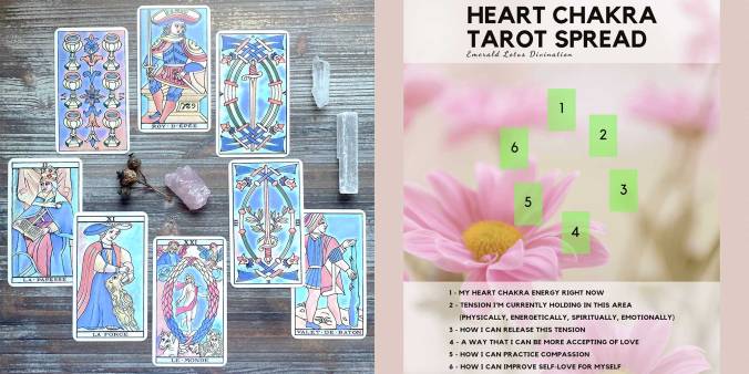 Heart Energy Center - Sidewalk Chalk Tarot de Marseille