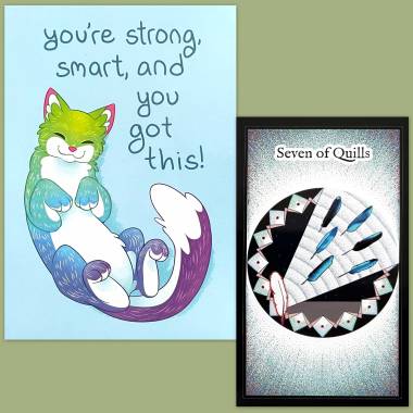 Lunaria Tarot and Thera-Pets Emotional Support Cards
