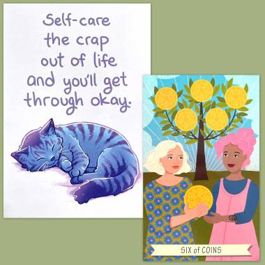 Good Karma Tarot and Thera-Pets Emotional Support Animal Cards