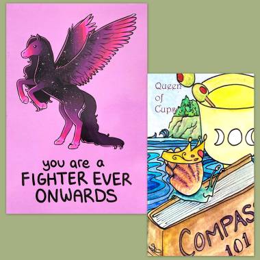 Isabel Snail Tarot and Thera-Pets Emotional Support Animal Cards