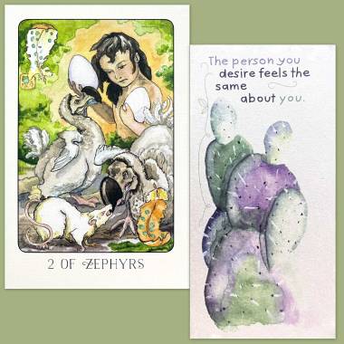 Stolen Child Tarot and Flower Fortune Cards