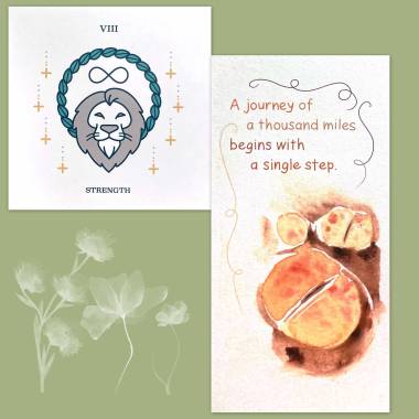 Trinity Tarot and Flower Fortune Oracle