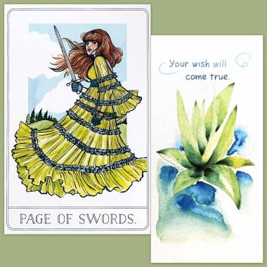 Heroine Tarot and Flower Fortune Cards