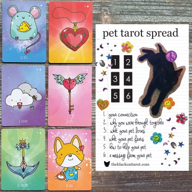 Sparkly Lenormand Reading - Pet Tarot Spread
