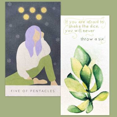 Moonroot Tarot and Flower Fortune Cards