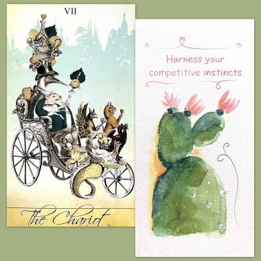 Isidore Tarot Sea and Sand Spring Edition and Flower Fortune Cards