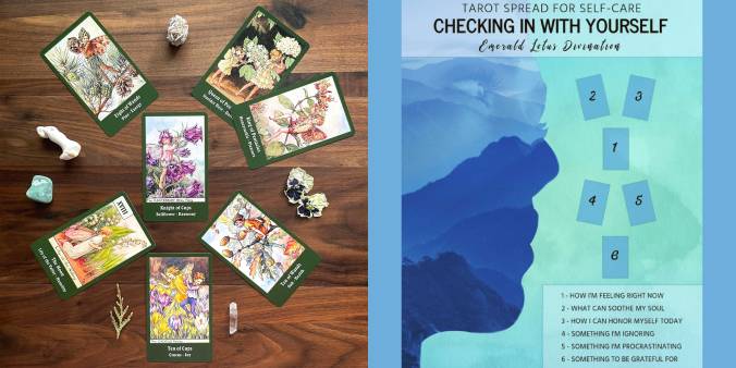 Vintage Flower Faeries Tarot - Checking In With Self Tarot Reading