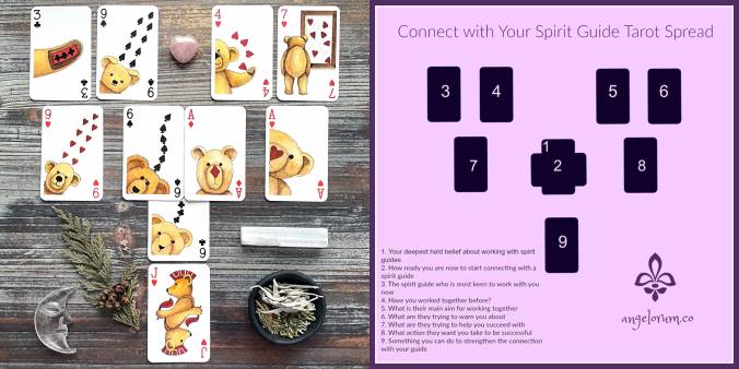 Teddy Bear Transformation Playing Cards - Spirit Guides Cartomancy Reading