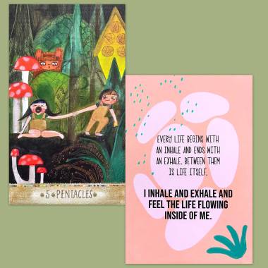 Playful Heart Tarot and Less Anxiety Affirmation Cards